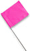 Blackburn Flags Pink Marking Flag with Metal Rod 100/Bundle