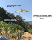 Orchard Valley Supply Falcon Kite with Fiberglass Pole