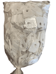 Orchard Valley Supply White Net Clips, 2,000/bag