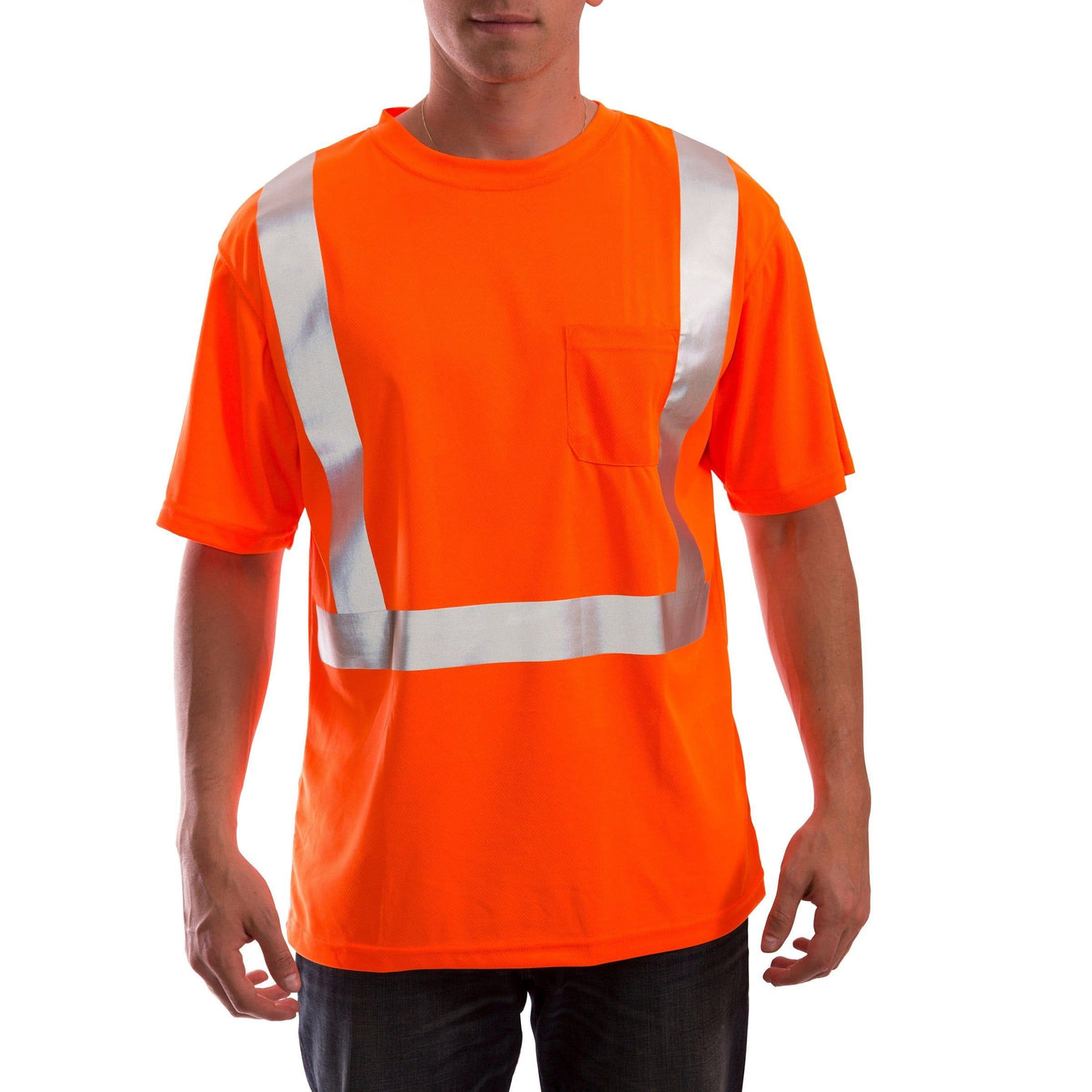 Horizon Distribution Shirts Class 2 Safety T-Shirt, Orange