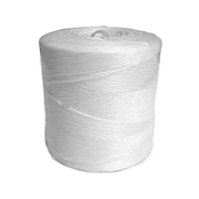 Orchard Valley Supply Split Film Polypropylene Tying Twine Single End - 5500' Roll - White