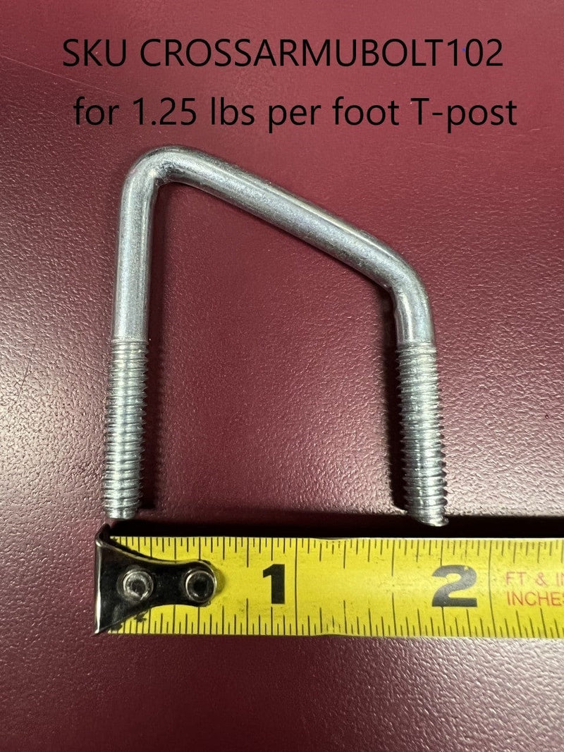 Orchard Valley Supply U-Bolts for Crossarms for T-Post