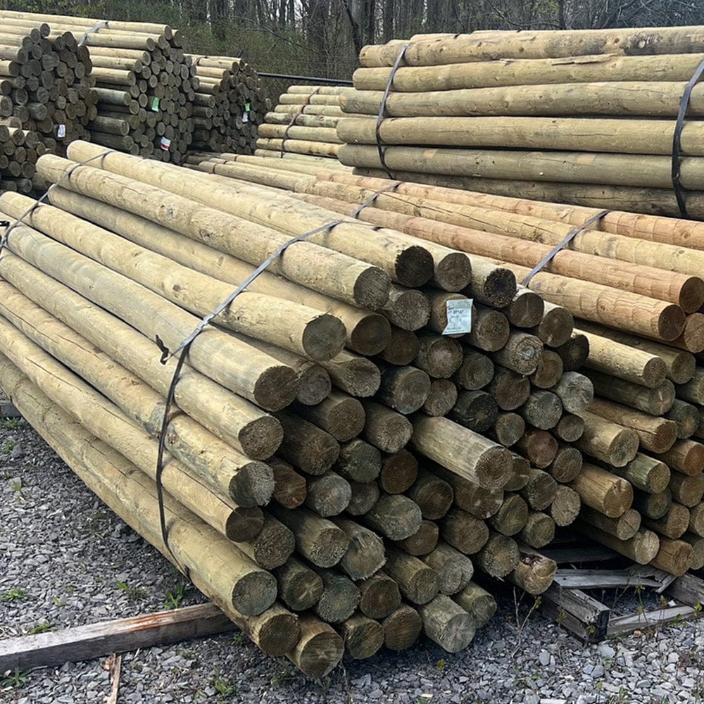 Orchard Valley Supply Wood Posts CCA Pressure Treated Wood Posts - Contact us for Quote!