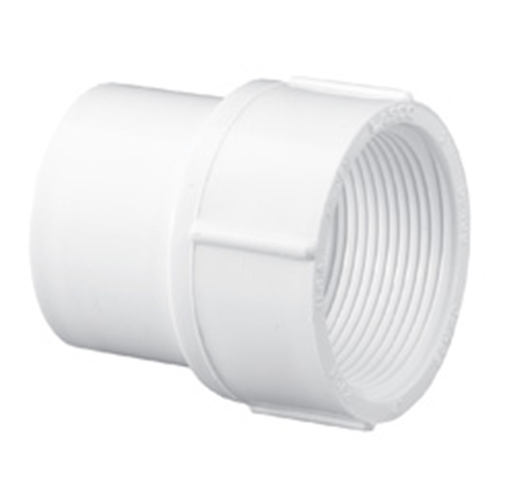 Orchard Valley Supply Schedule 40 PVC Female Spigot Adapter - Spigot x FPT