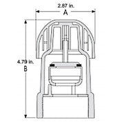 Orchard Valley Supply FPT Nylon Guardian Air and Vacuum Air Vent - 2 in.