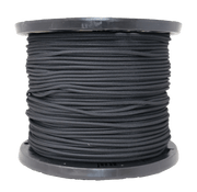 Orchard Valley Supply 7/32" Polyester Bungee Shock Cord - 1,000'/Roll Black