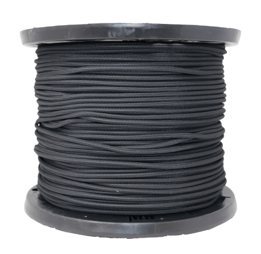 Neocorp Black 7/32" Polyester Bungee Shock Cord - 1,000'/Roll