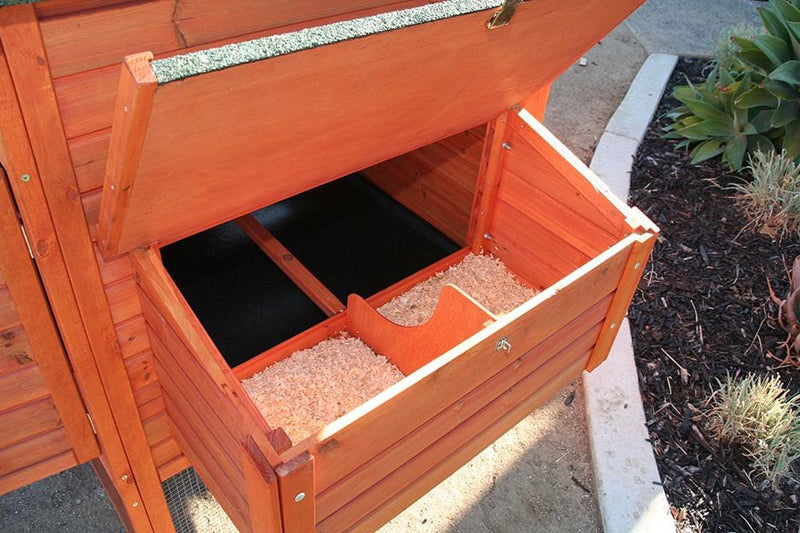 Orchard Valley Supply Raised Wooden Chicken Coop