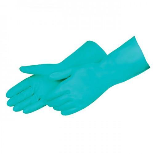 Orchard Valley Supply Cleaning Gloves Nitrile Reusable Green Gloves - 12/Pack