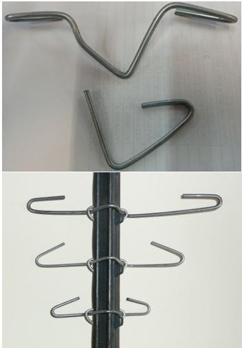 OrchardValleySupply.com Crossarms 4" JR Clip for T Posts