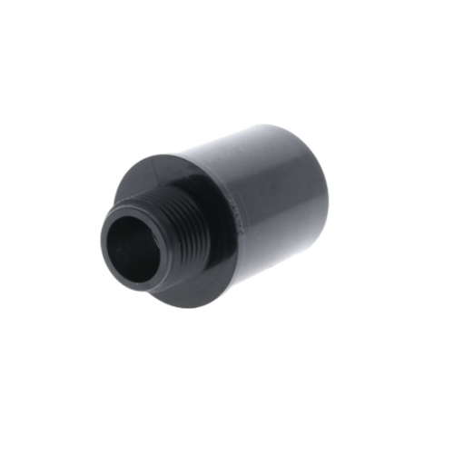 Irritec Fittings Black PVC Adapter Fitting Socket/Spigot x 3/4 in. MHT