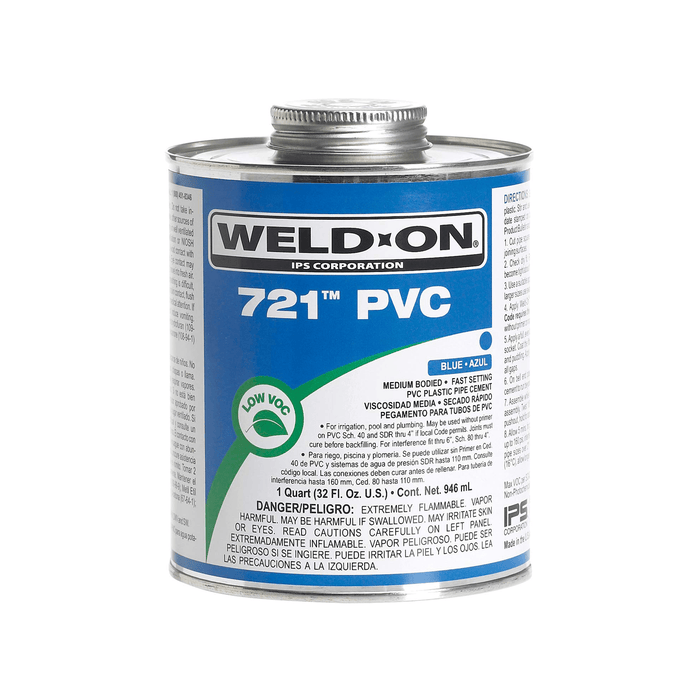 Ips Corporation Glue 1 Quart Weld-On 721 PVC Glue