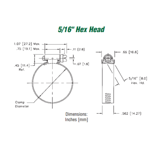 Orchard Valley Supply Stainless Steel Hose Clamps - 50 Series