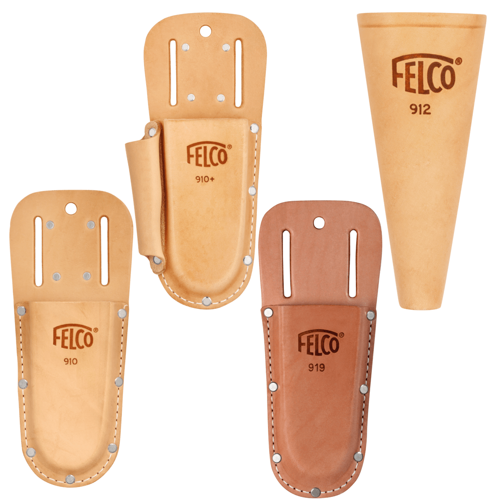 FELCO 2 Pruner with Sharpener & FELCO 910+ Holster Combo Kit