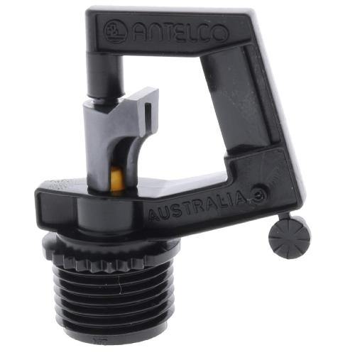 Orchard Valley Supply Antelco Rotor Rain Mini Sprinkler, 1/2" MPT Yellow 0.08 in.