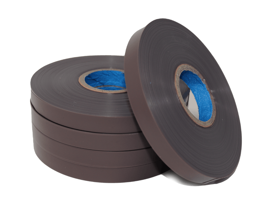 Orchard Valley Supply Plant Training Brown / 6 mil Tie Tape for Hand Tying - 1/2"