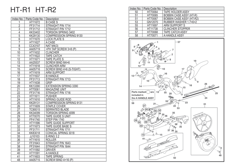 Orchard Valley Supply Replacement Parts for Max Tapener HT-R2 Plant Tie Machine