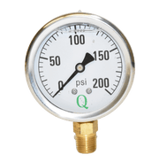 Orchard Valley Supply Liquid Filled Pressure Gauge 200 PSI