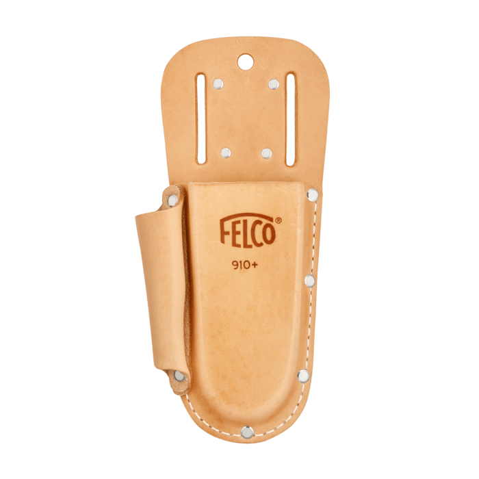 Orchard Valley Supply Felco Leather Holsters Felco 910+ Holster with Belt Loop, Clip, and Side Pouch
