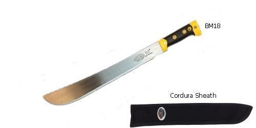 Orchard Valley Supply Barnel BM18 Bush Machete with Sheath, 18" Blade