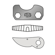 Orchard Valley Supply Felco 4 Replacement Parts 2/3-1 Kit: blade, spring, adjustment key