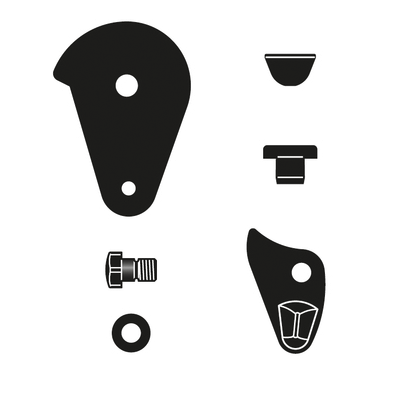 Pygar Replacement Parts 2/92 Kit: complete thumb catch assembly with plate, shock absorber Felco 13 Replacement Parts