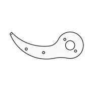 Orchard Valley Supply Felco 4 Replacement Parts 4/4 Counter blade with rivets