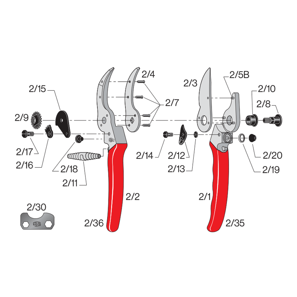 Felco 2 Replacement Parts —