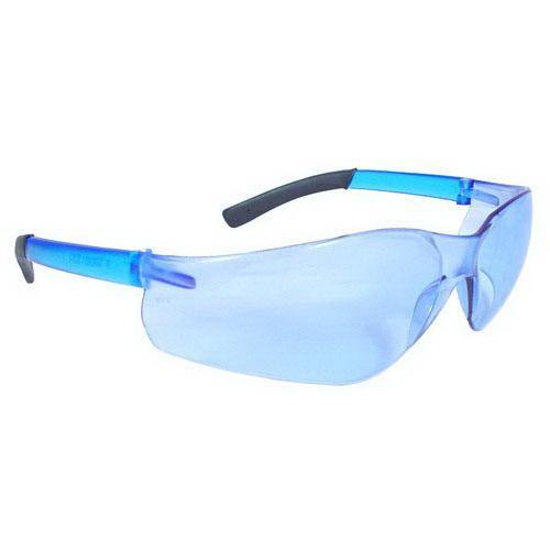 Orchard Valley Supply Safety Glasses, Light Blue Polycarbonate