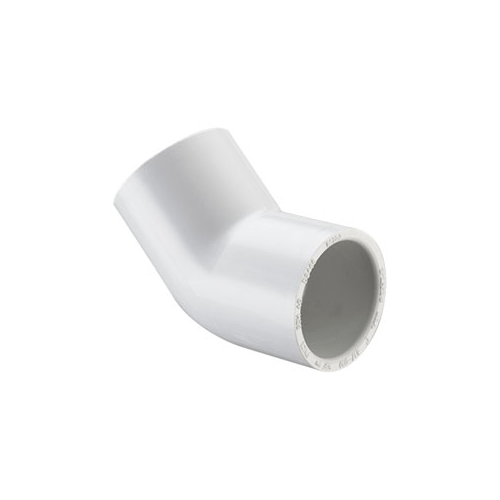 Orchard Valley Supply Schedule 40 PVC 45° Elbow - Slip x Slip
