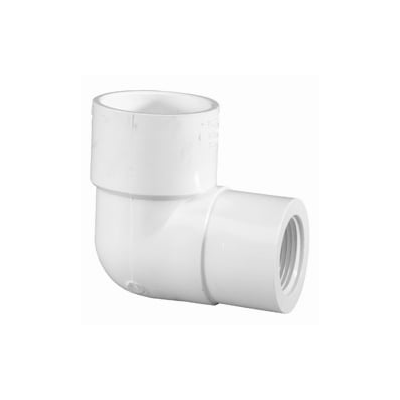 Orchard Valley Supply Schedule 40 PVC 90° Reducing Slip Elbow - Slip x FPT