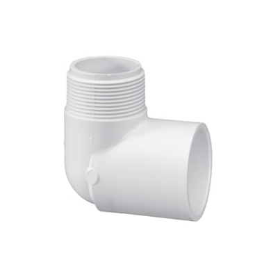 Orchard Valley Supply Schedule 40 PVC 90° Street Elbow - MPT x Slip