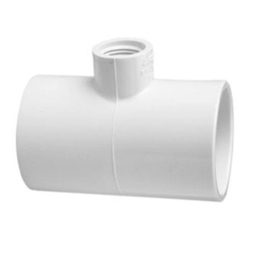 Orchard Valley Supply Schedule 40 PVC Pipe Reducing Tee Fitting - Slip x Slip x FPT