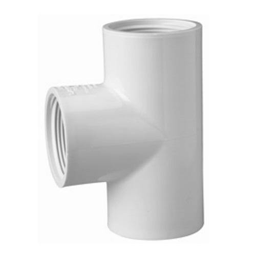 Orchard Valley Supply Schedule 40 PVC Tee Fitting - FPT x FPT x FPT