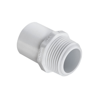 Orchard Valley Supply Schedule 40 PVC Adapter - Spigot x MPT