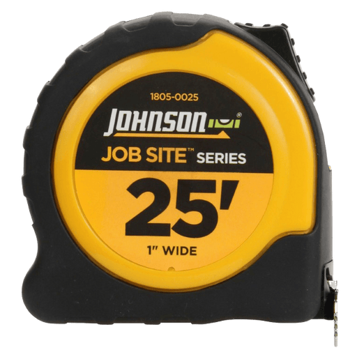 Orchard Valley Supply Tools Johnson Yellow Tape Measurer - 1" x 25'