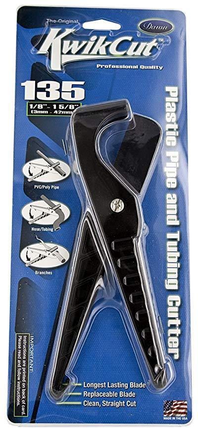 Orchard Valley Supply KwikCut Plastic Pipe and Tubing Cutter T-135