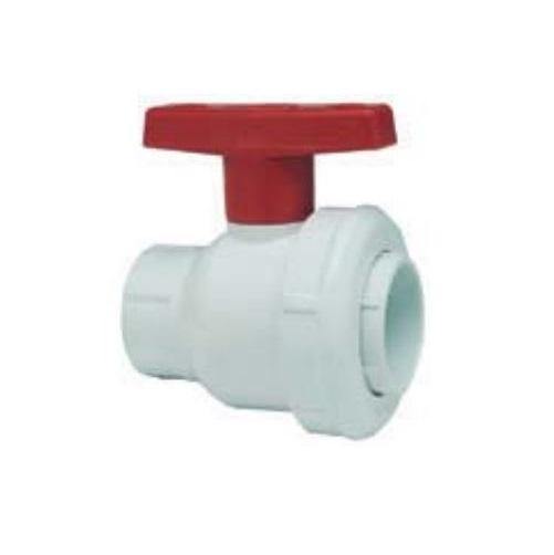 Orchard Valley Supply PVC Single Entry Ball Valve with Socket Ends and Buna-N O-Ring