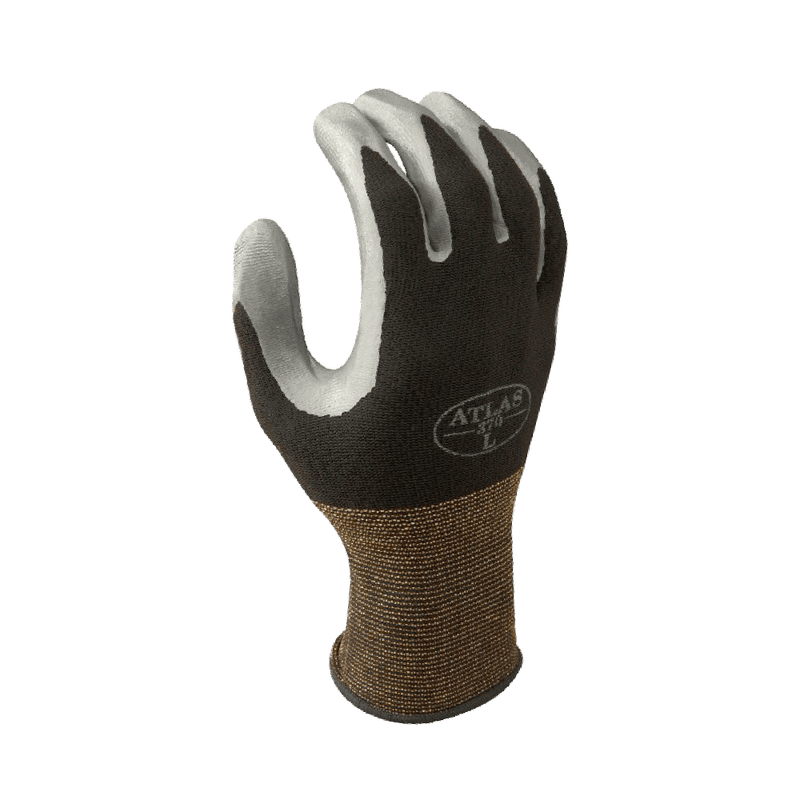 12 Paar Showa Atlas 370W Nitril-Handschuhe – Weiß, Größe L, Garten & Werkstatt